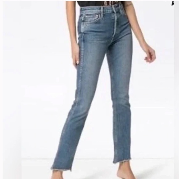 RE/DONE Double Needle Long Straight Jeans Mid 80’s Wash 25 - Picture 6 of 7